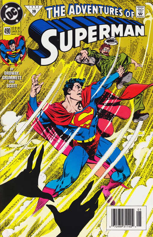 Adventures of Superman #490 Newsstand Edition
