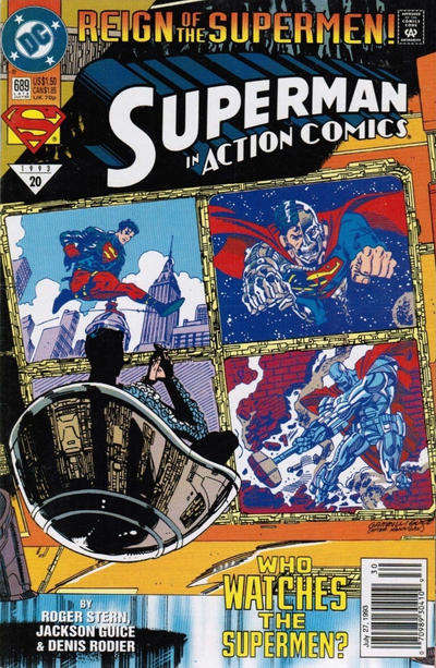 Action Comics #689 Newsstand Edition
