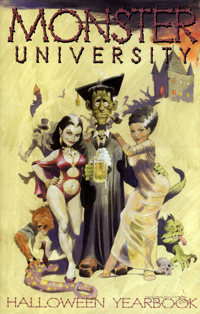 Monster University Halloween Yearbook