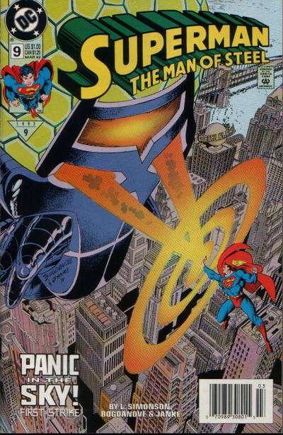 Superman: The Man of Steel #9 Newsstand Edition