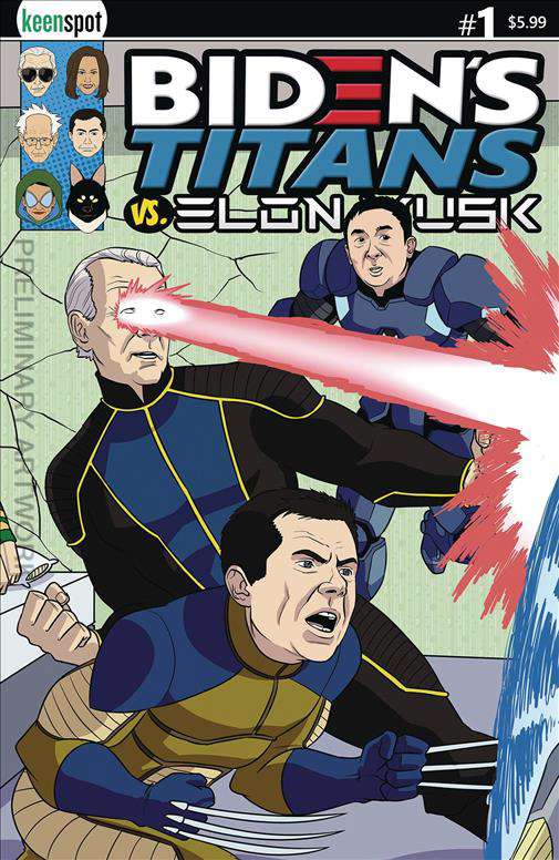 Biden’s Titans Vs. Elon Musk #1 Variation C