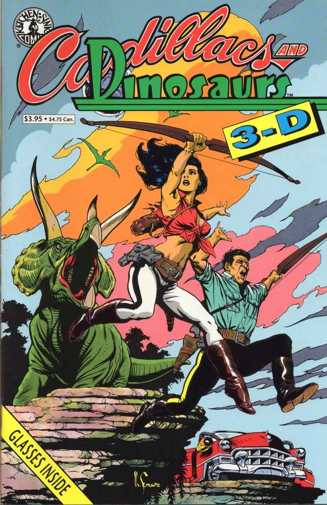 Cadillacs & Dinosaurs (Kitchen Sink) 3-D Special #1