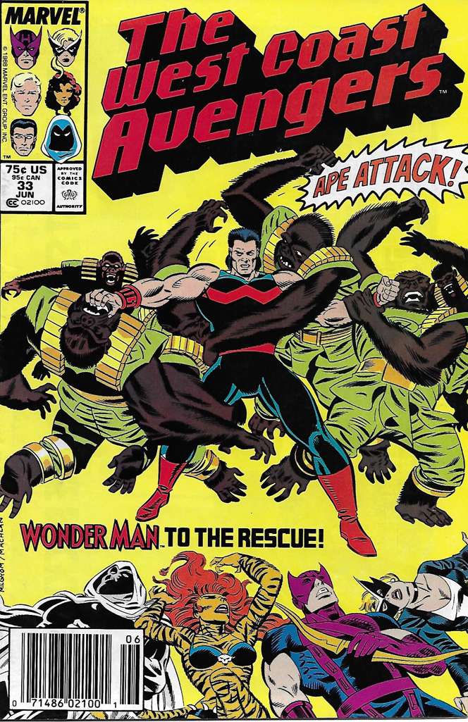 West Coast Avengers #33 Newsstand Edition