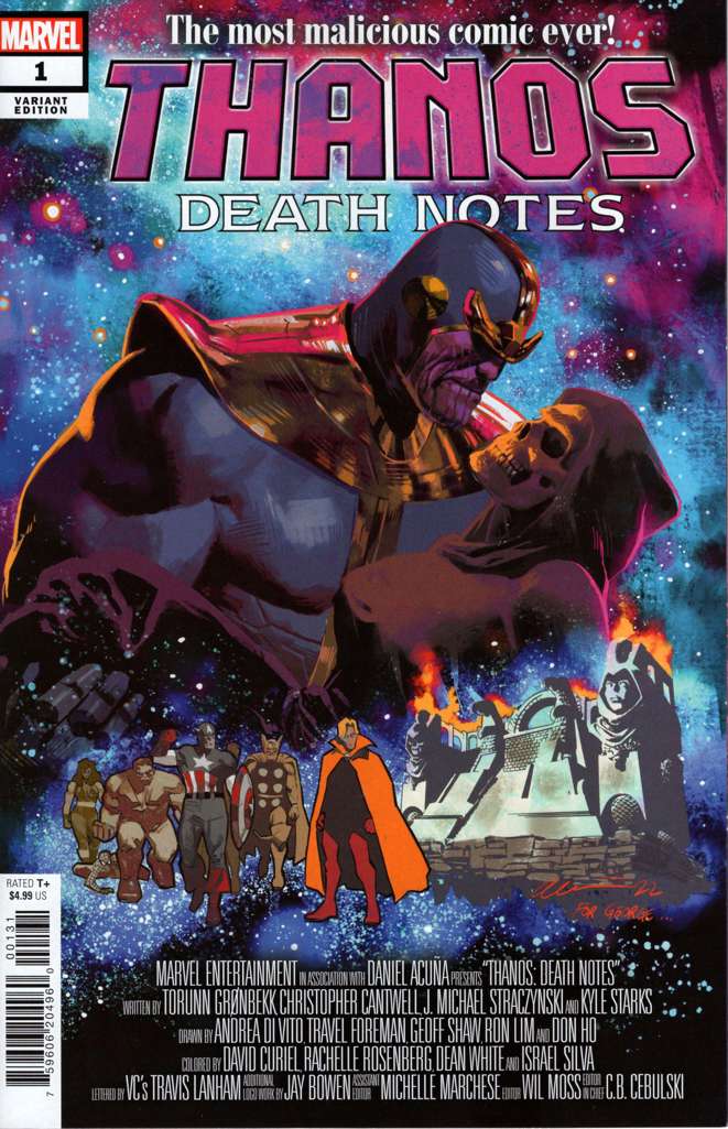 Thanos: Death Notes #1 Variation B