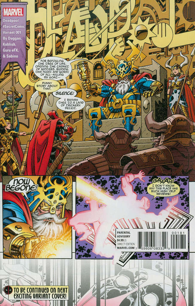 Deadpool (5th Series) #1 Variation C