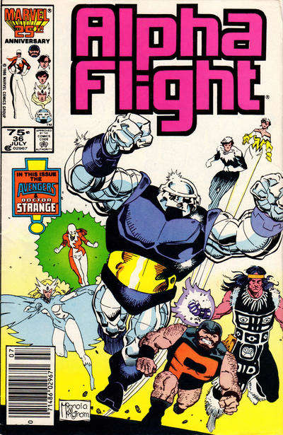 Alpha Flight (1st Series) #36 Newsstand Edition
