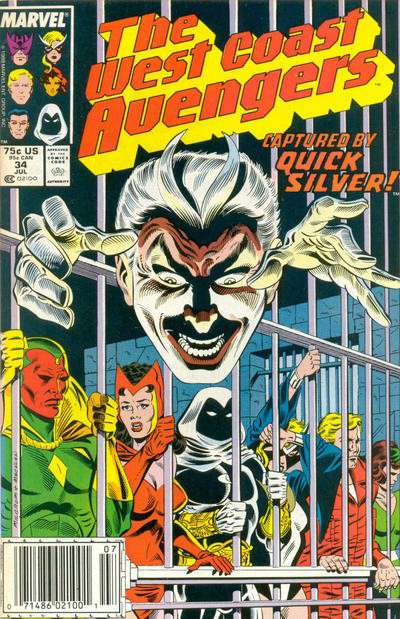 West Coast Avengers #34 Newsstand Edition