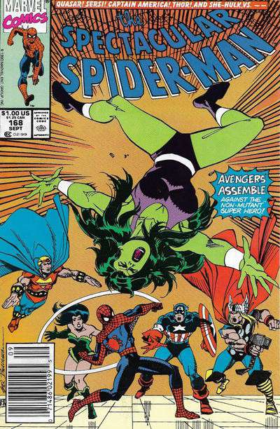 The Spectacular Spider-Man #168 Newsstand Edition