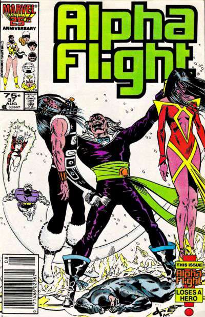 Alpha Flight (1st Series) #37 Newsstand Edition