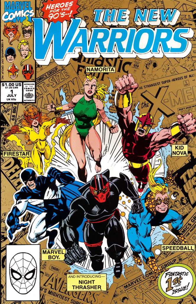 The New Warriors #1  - 2nd printing