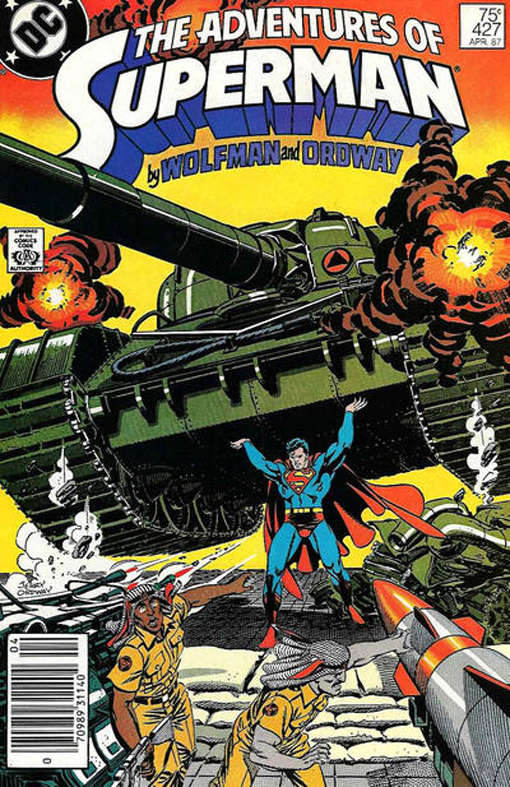 Adventures of Superman #427 Newsstand Edition