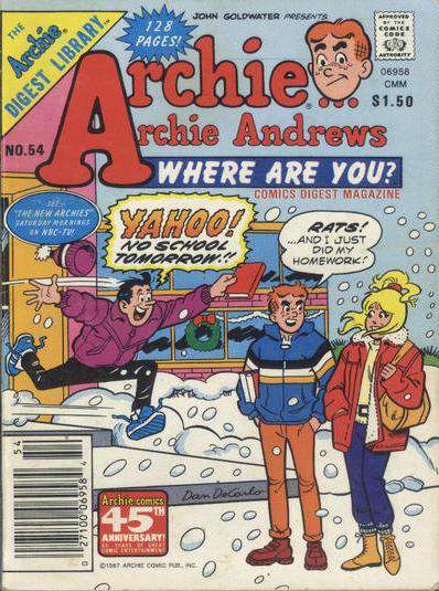 Archie…Archie Andrews, Where Are You? Digest Magazine #54