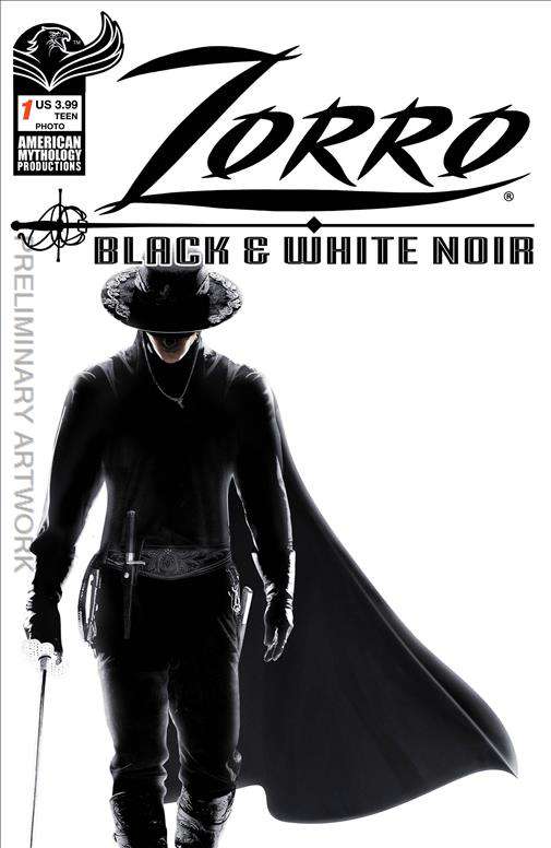 Zorro Black & White Noir #1 Variation B