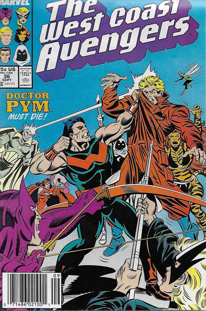 West Coast Avengers #36 Newsstand Edition