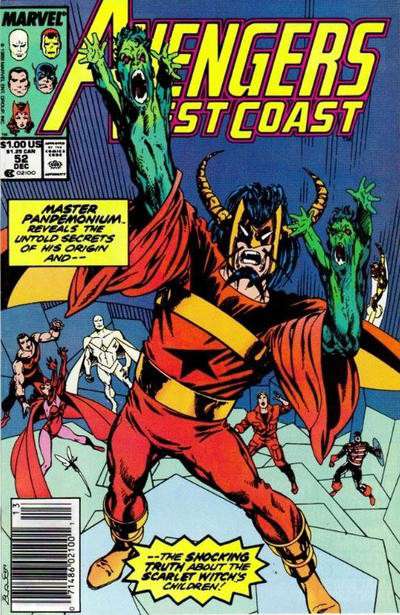 Avengers West Coast #52 Newsstand Edition