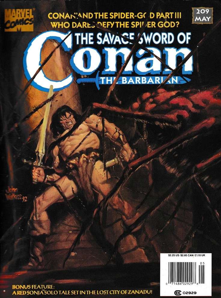 Savage Sword of Conan #209 Newsstand Edition