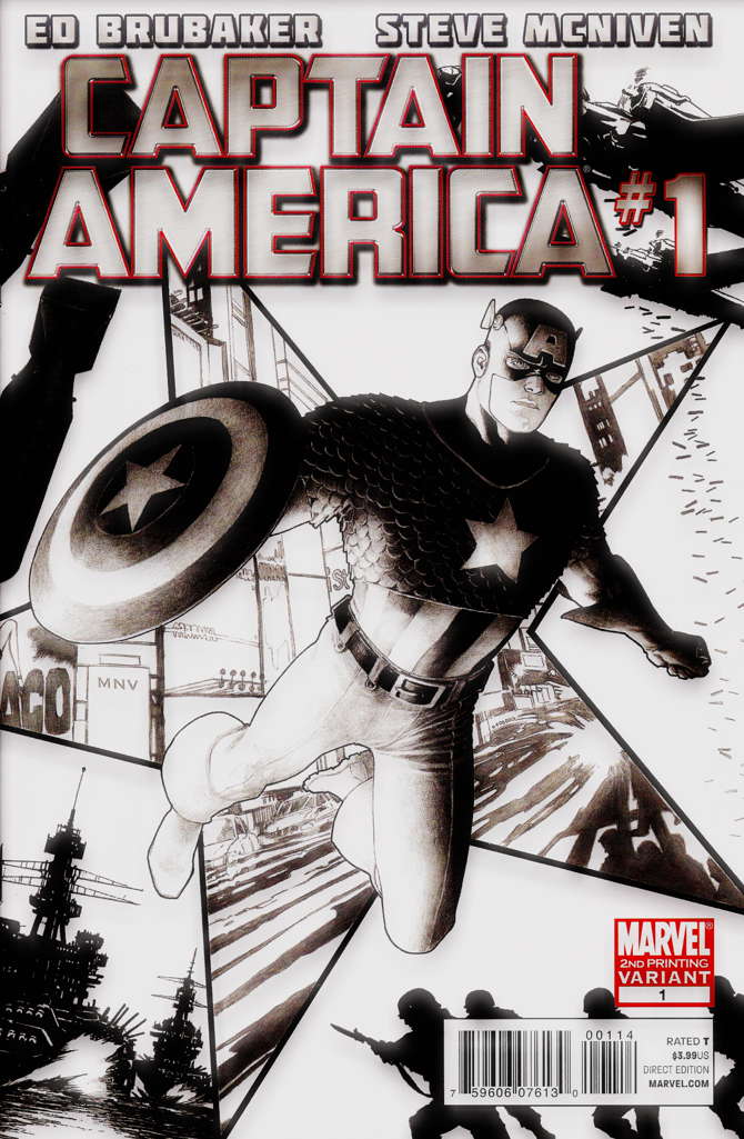 Captain America (6th Series) #1  - 2nd printing