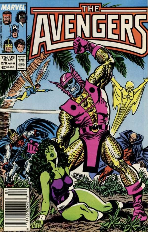 The Avengers #278 Mark Jewelers Insert Edition