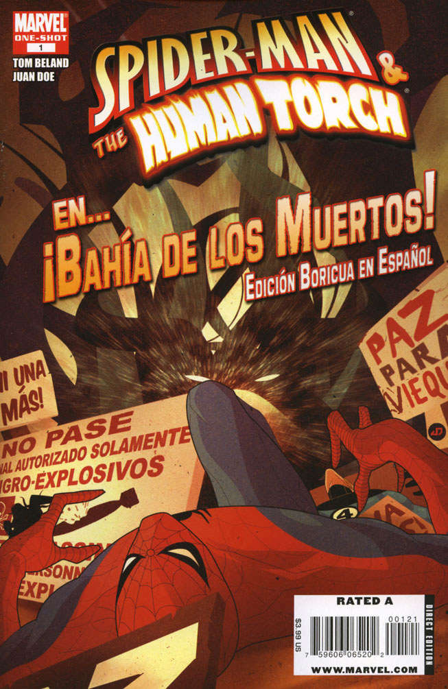 Spider-Man & the Human Torch en… ¡Bahía de los Muertos! Edición Boricua en Español #1 Variation A