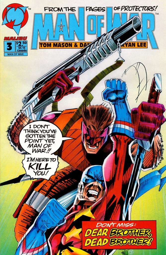 Man of War (Malibu) #3 Direct Market Edition