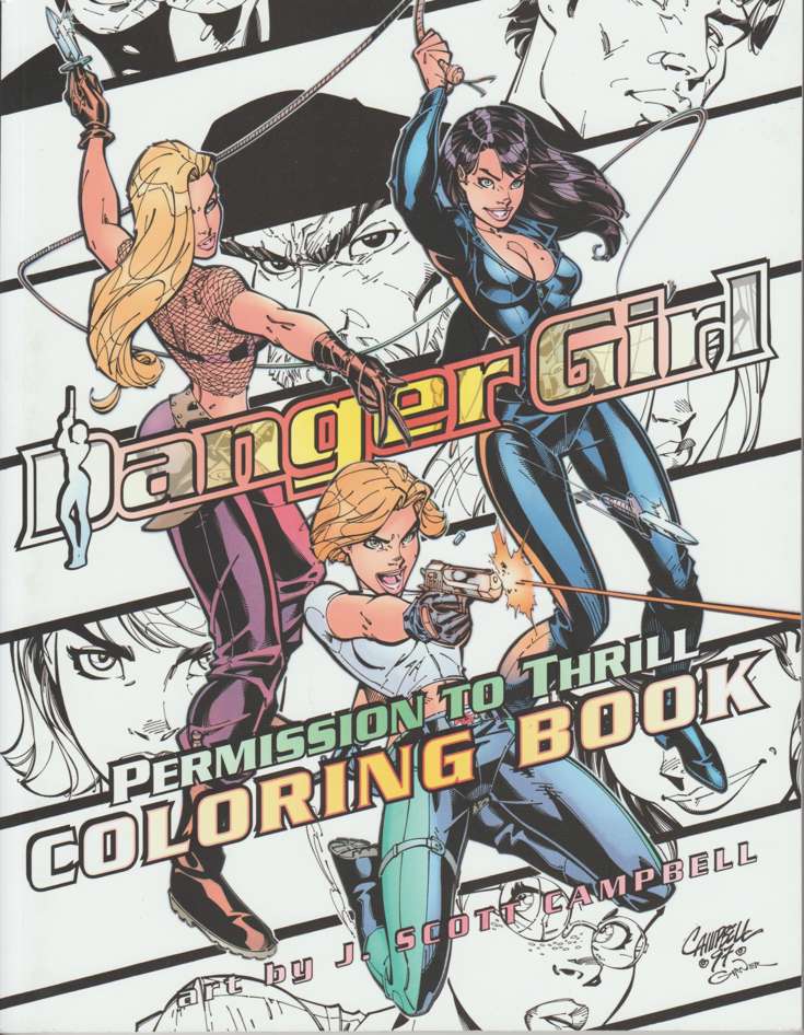 Danger Girl: Permission To Thrill Coloring Book