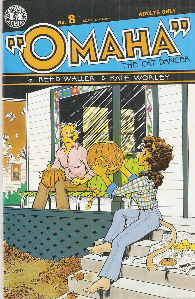 Omaha the Cat Dancer (Kitchen Sink) #8  - 2nd printing