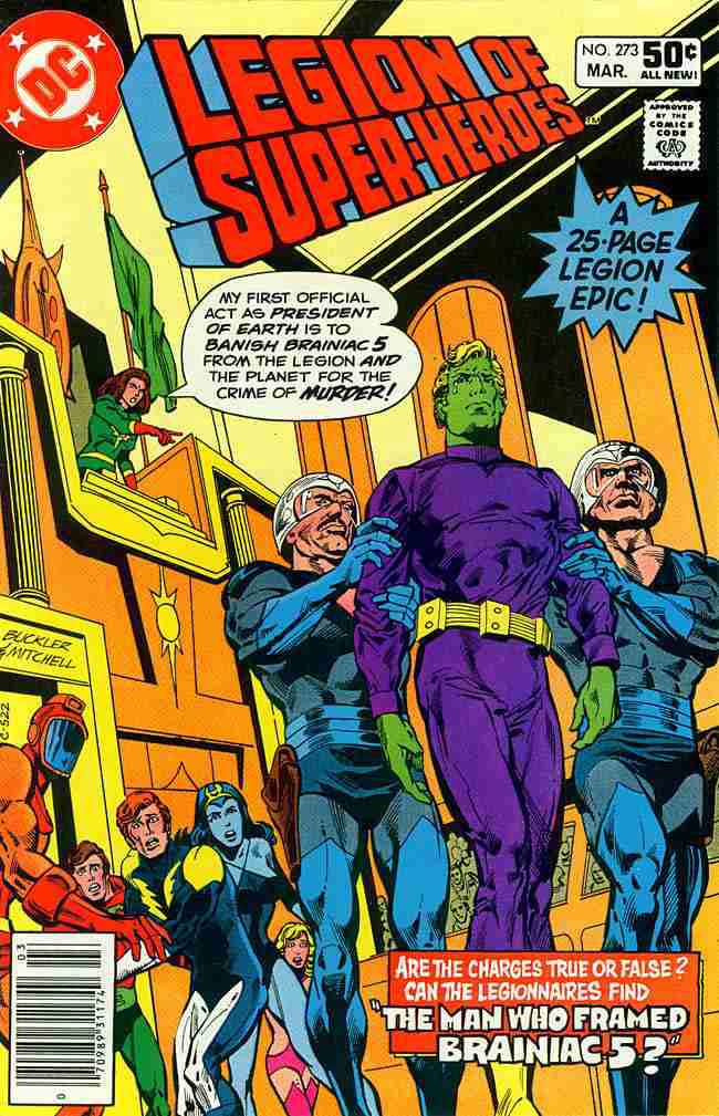 The Legion of Super-Heroes (2nd Series) #273 Newsstand Edition