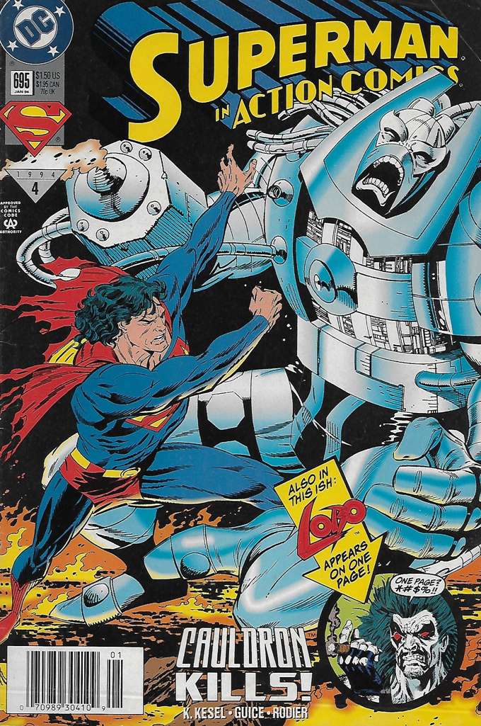 Action Comics #695 Newsstand Edition