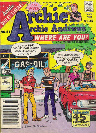 Archie…Archie Andrews, Where Are You? Digest Magazine #51