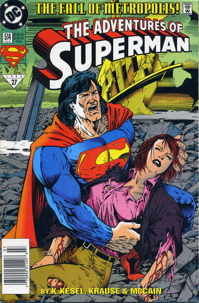 Adventures of Superman #514 Newsstand Edition