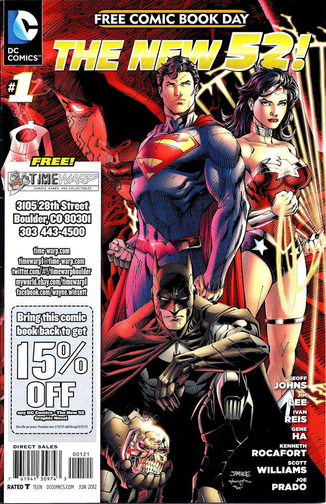 DC Comics: The New 52 Free Comic Book Day #2012 Variation L