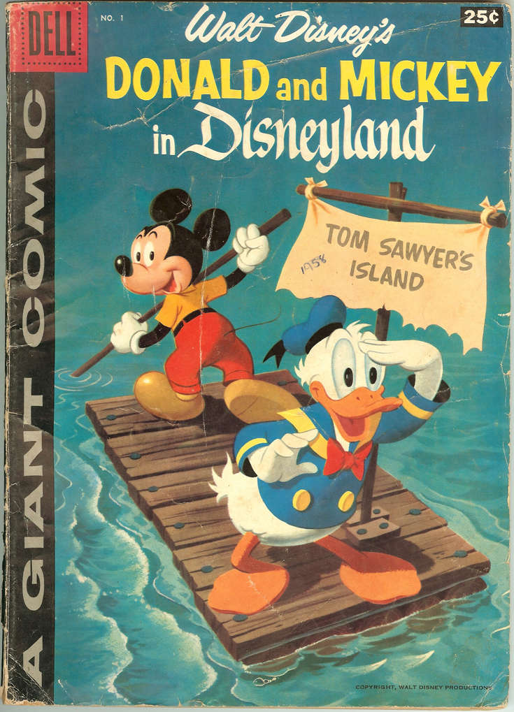 Donald and Mickey in Disneyland