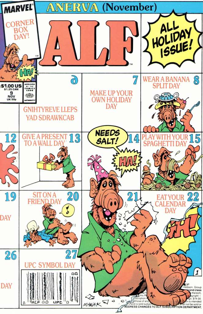 Alf #9 Newsstand Edition