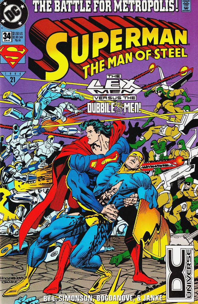 Superman: The Man of Steel #34  - 2nd printing