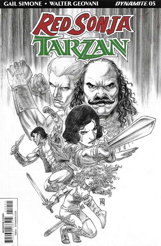 Red Sonja/Tarzan #5 Variation E