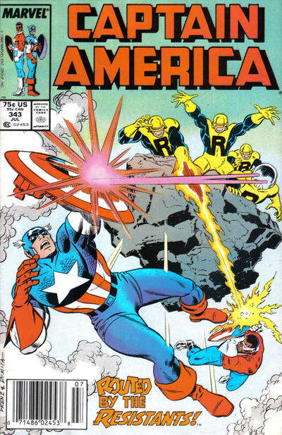 Captain America (1st Series) #343 Newsstand Edition
