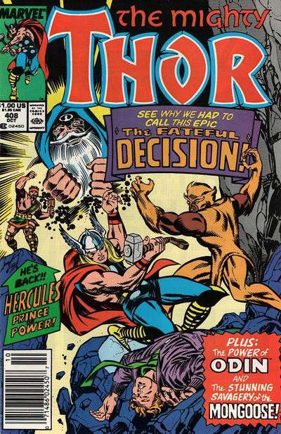 Thor #408 Newsstand Edition