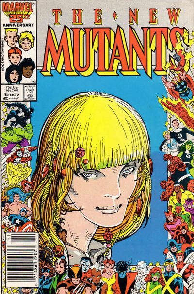 The New Mutants #45 Newsstand Edition