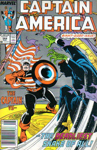 Captain America (1st Series) #344 Newsstand Edition