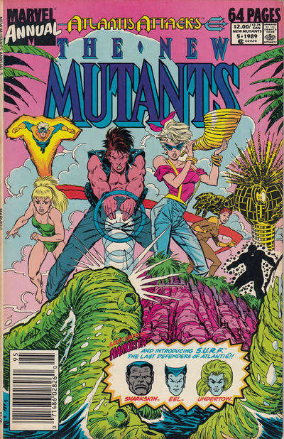 The New Mutants Annual #5 Newsstand Edition
