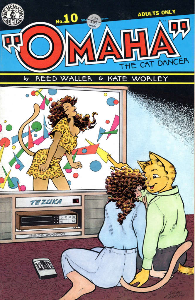Omaha the Cat Dancer (Kitchen Sink) #10  - 3rd printing