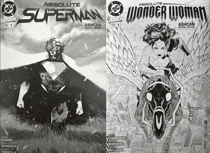 Absolute Superman and Wonder Woman NYCC Ashcan Special Edition