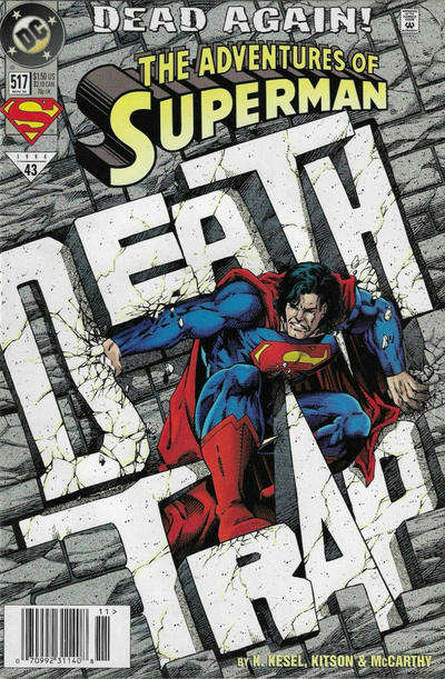 Adventures of Superman #517 Newsstand Edition