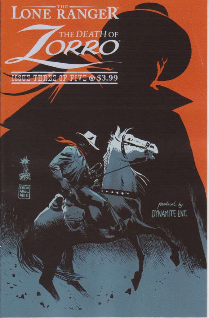 The Lone Ranger & Zorro: Death of Zorro #3 Variation A