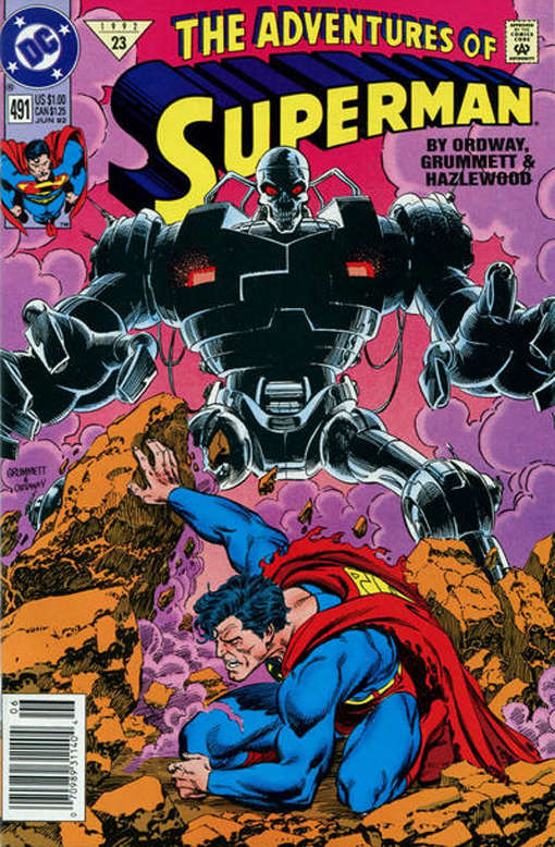 Adventures of Superman #491 Newsstand Edition