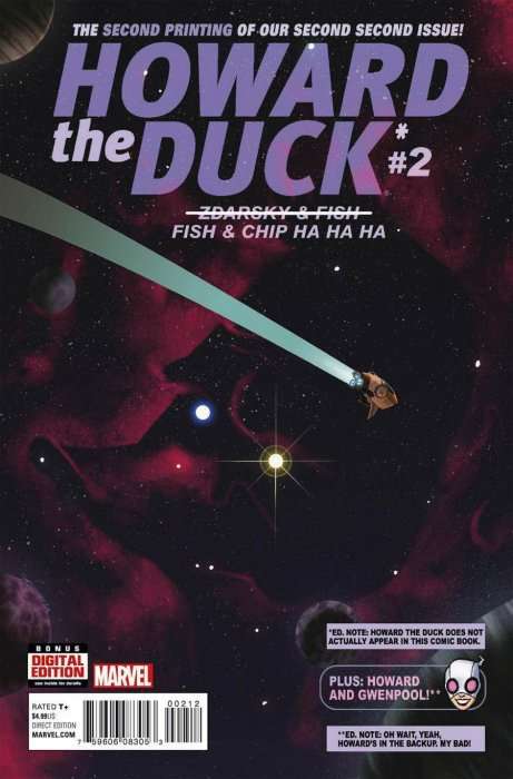 Howard the Duck (5th Series) #2  - 2nd printing