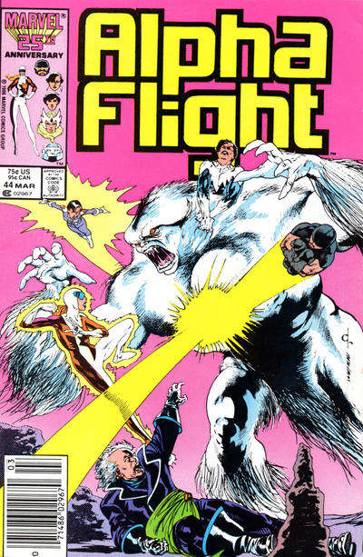 Alpha Flight (1st Series) #44 Newsstand Edition