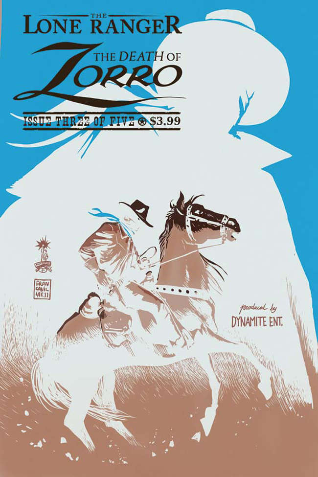 The Lone Ranger & Zorro: Death of Zorro #3 Variation B