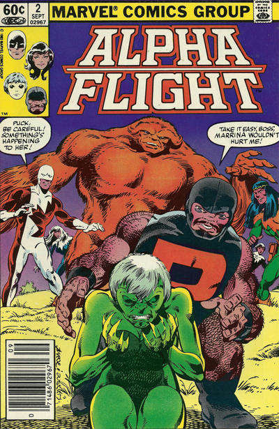 Alpha Flight (1st Series) #2 Newsstand Edition