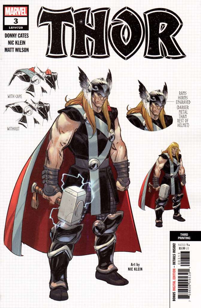 Thor (6th Series) #3  - 3rd printing